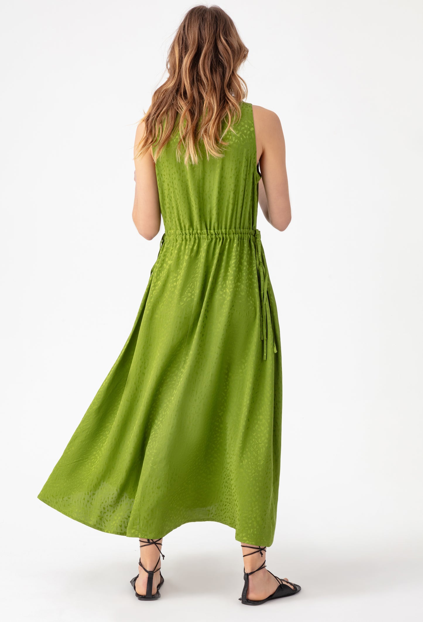 Robe longue verte Mika 4