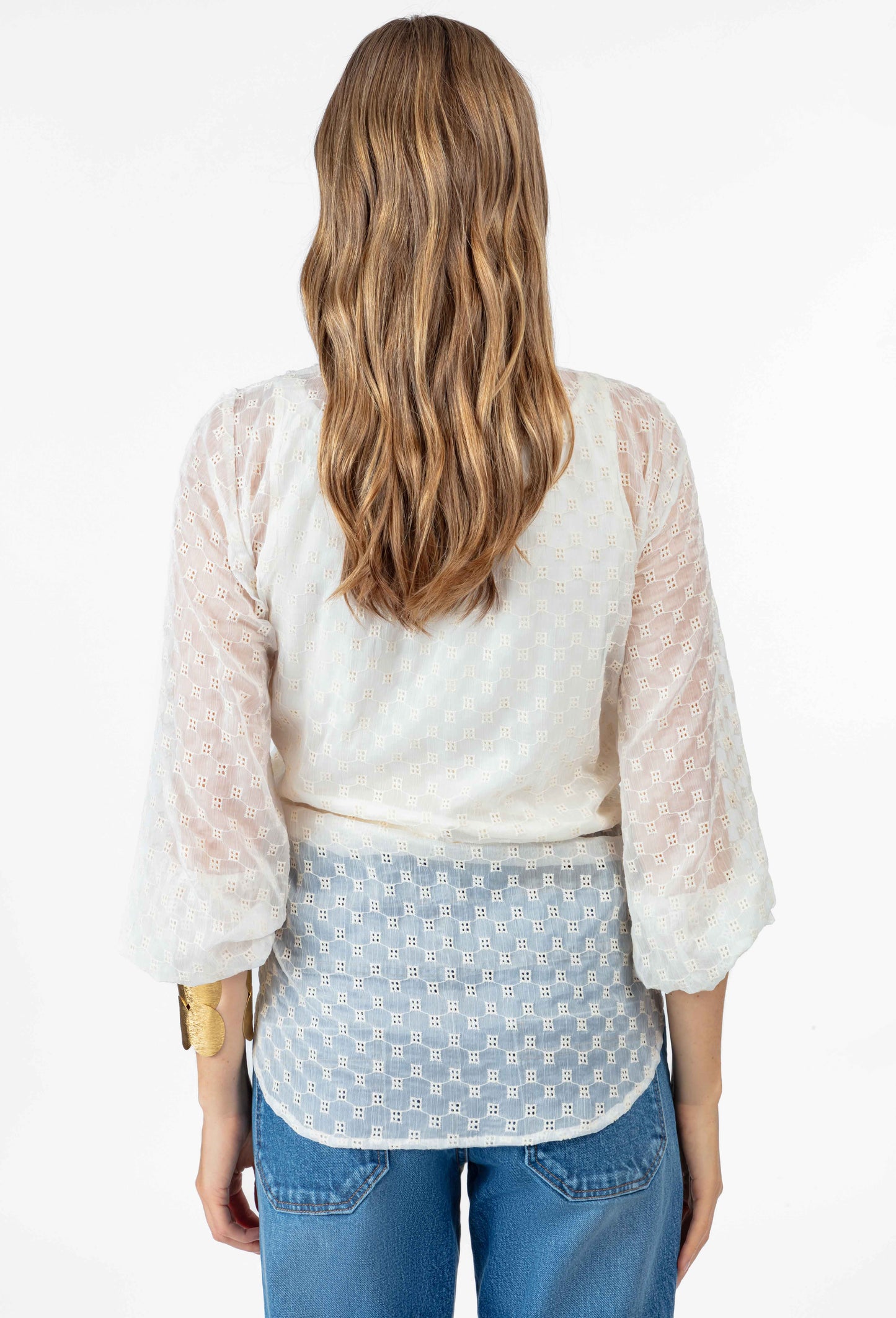 Blouse cache-coeur Gael en mousseline 3