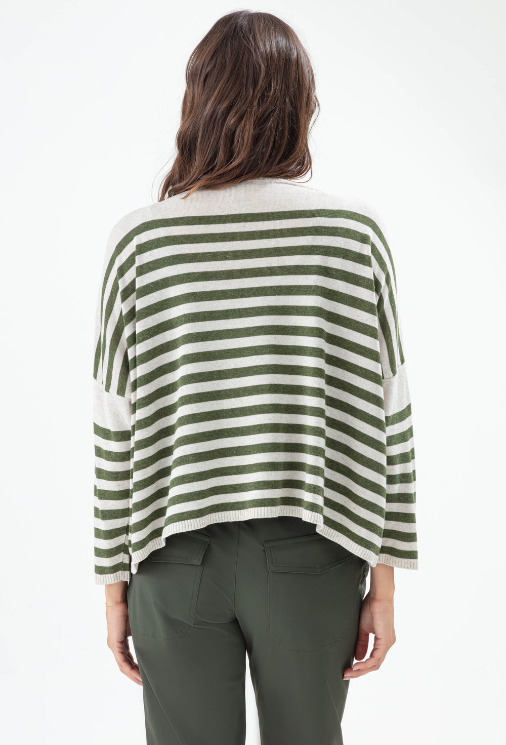 Pull Kanaka à rayures kaki 3
