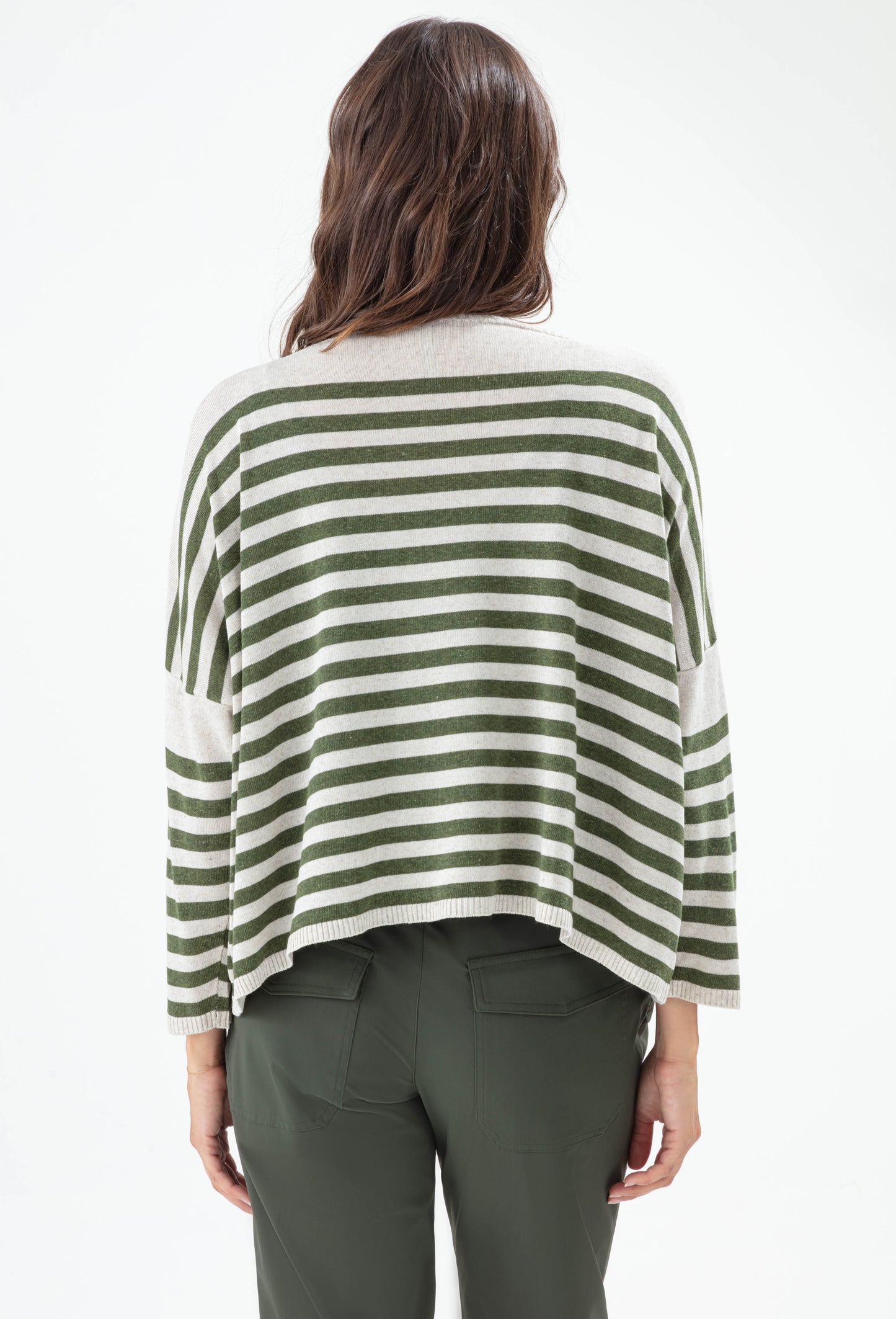 Pull Kanaka à rayures kaki 3