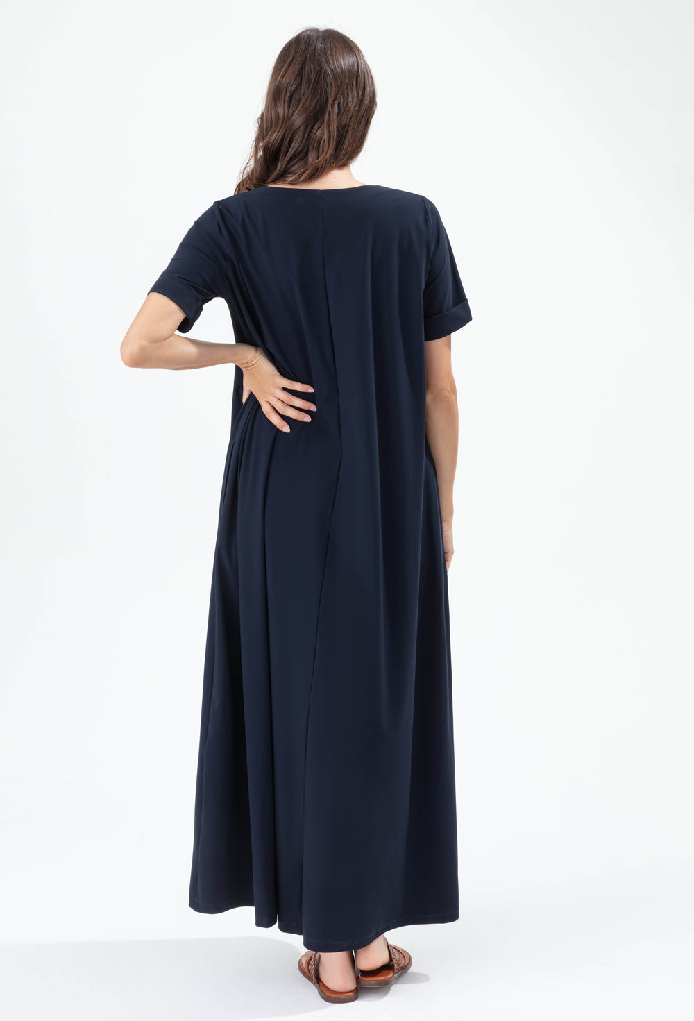 Robe longue Julia en jersey technique 3