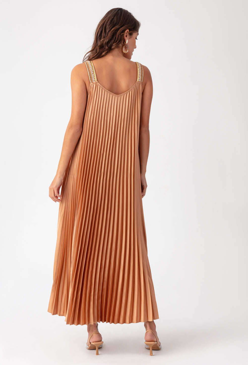 Robe longue plissée Tyana 3