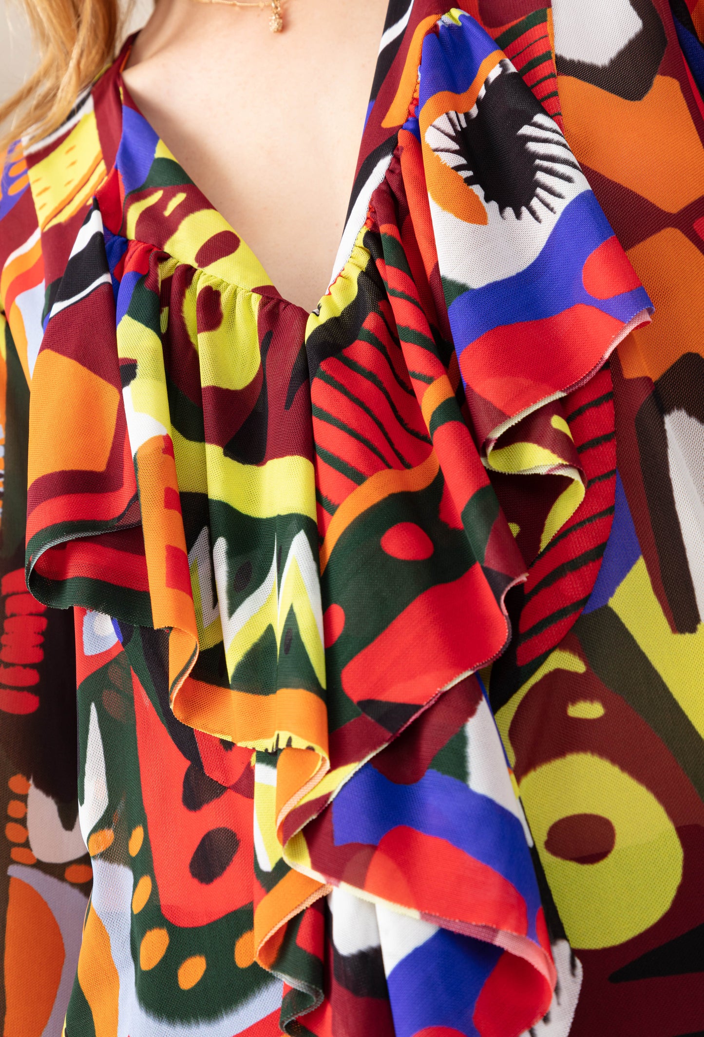 Blouse Claudia imprimé Guadeloupe 3