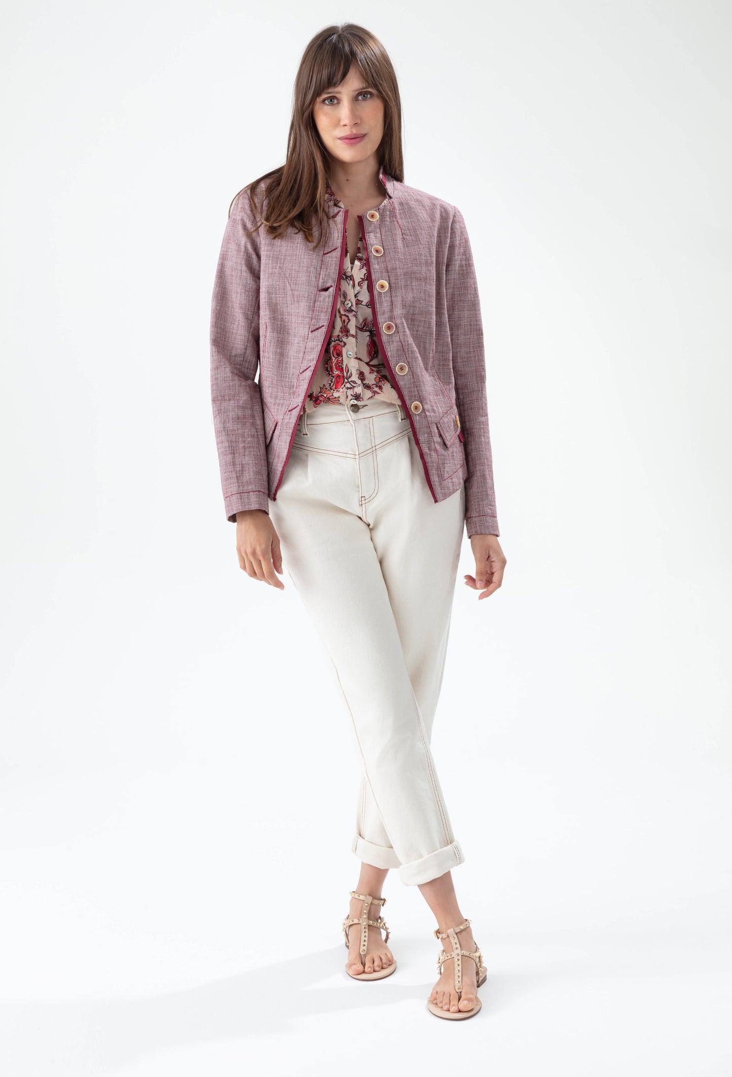Veste fine Conscience à carreaux 5