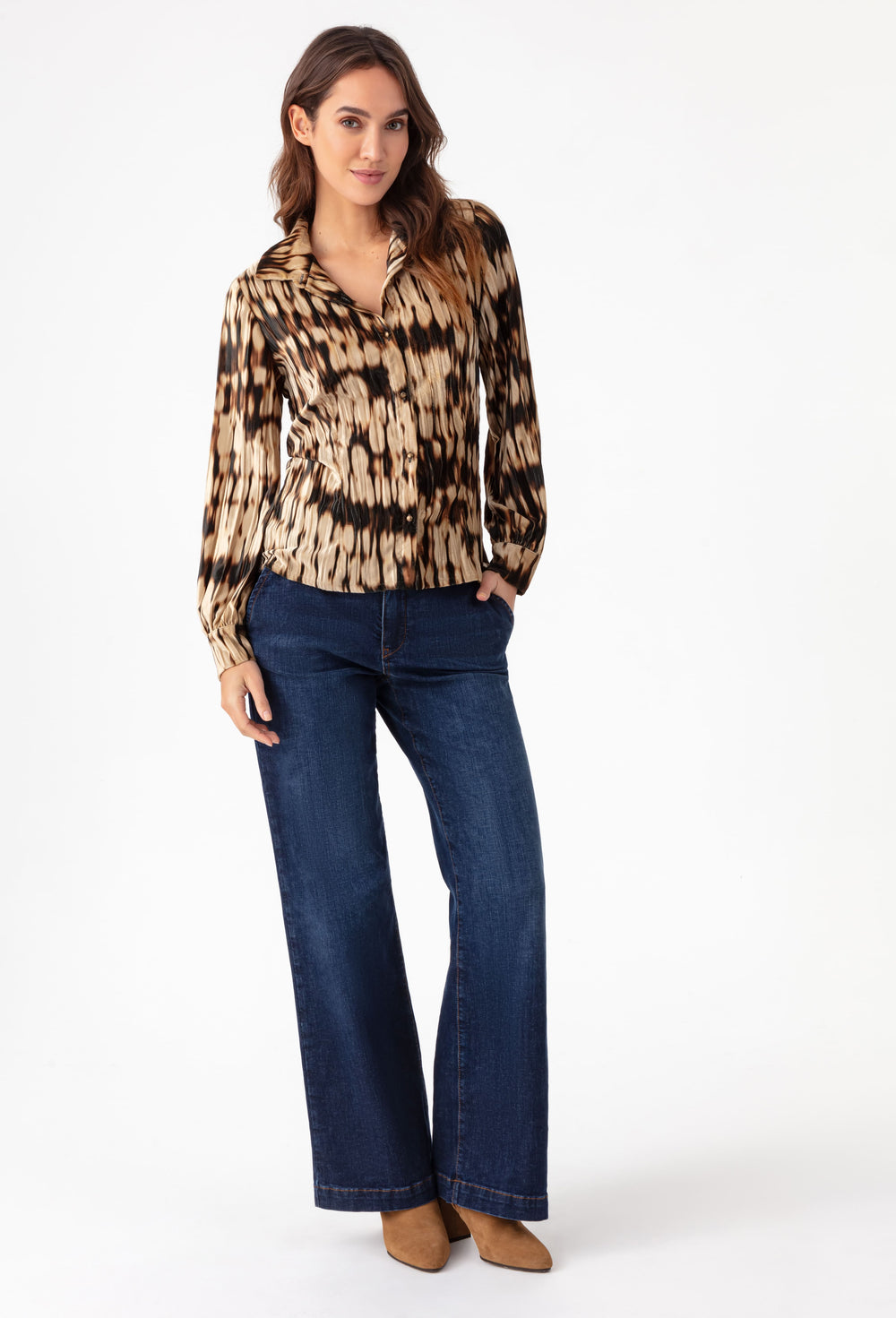 Chemise ajustée Ness en velours 4