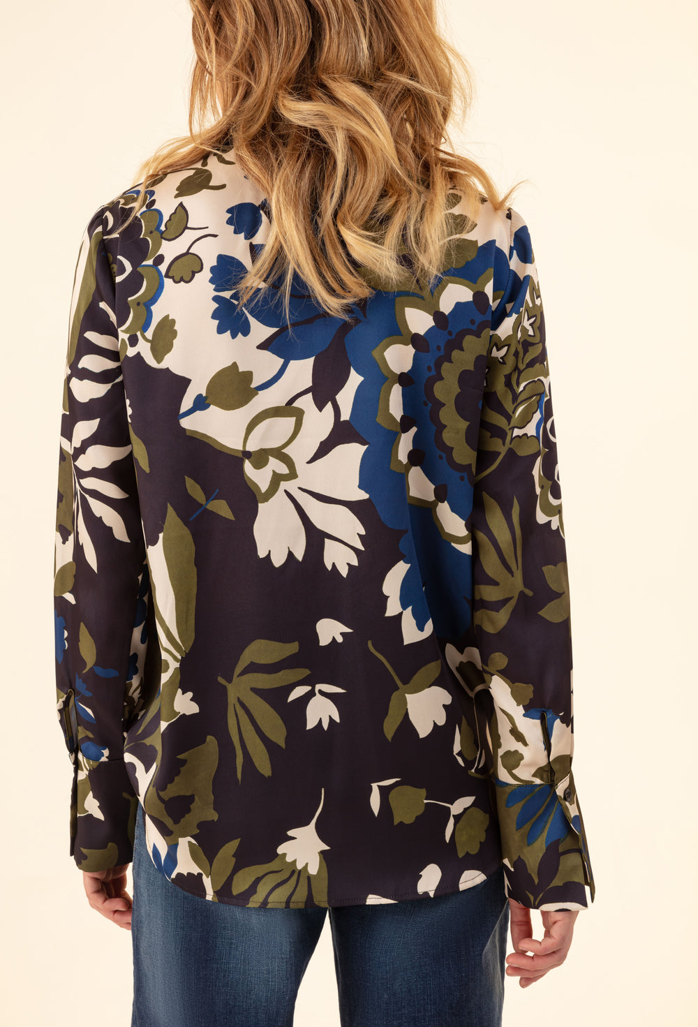 Chemise Queen satinée imprimé fleuri 2