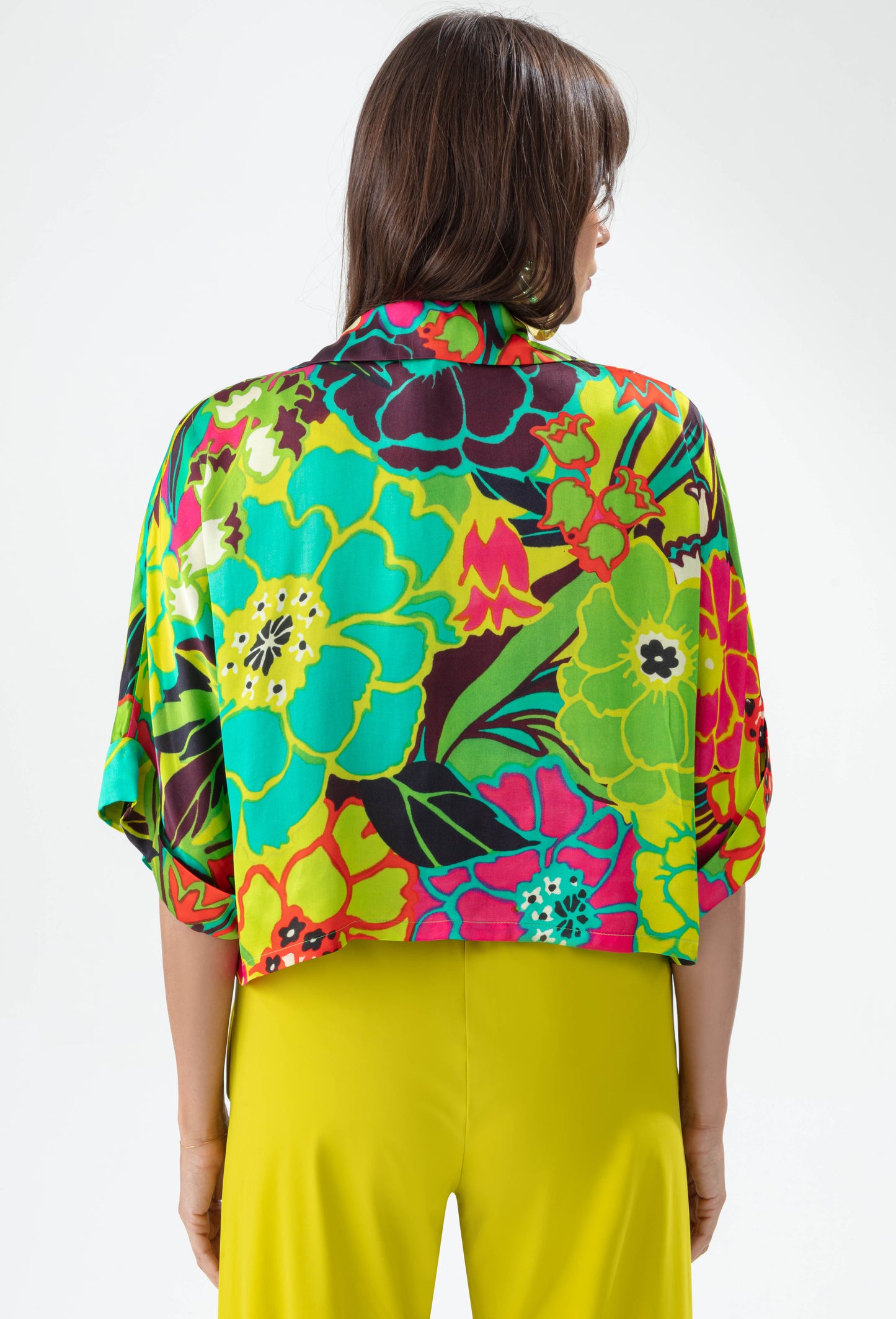 Chemise Cosmo  imprimé tropical 3