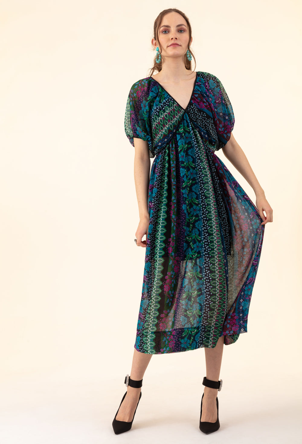 Robe Feerie imprimé fleuri 1
