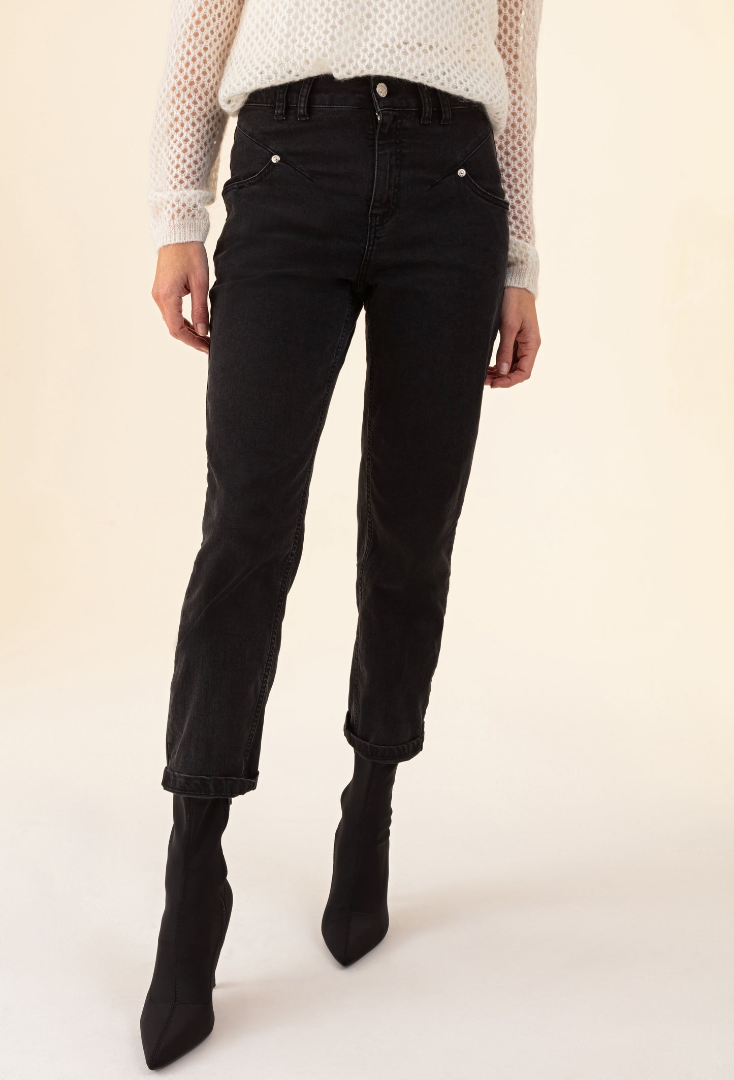 Jean Suzy noir en coton 1