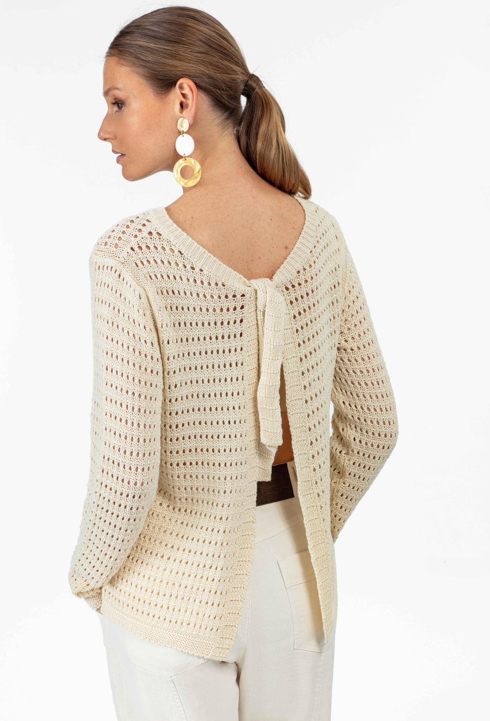Gilet Nino beige en coton 3