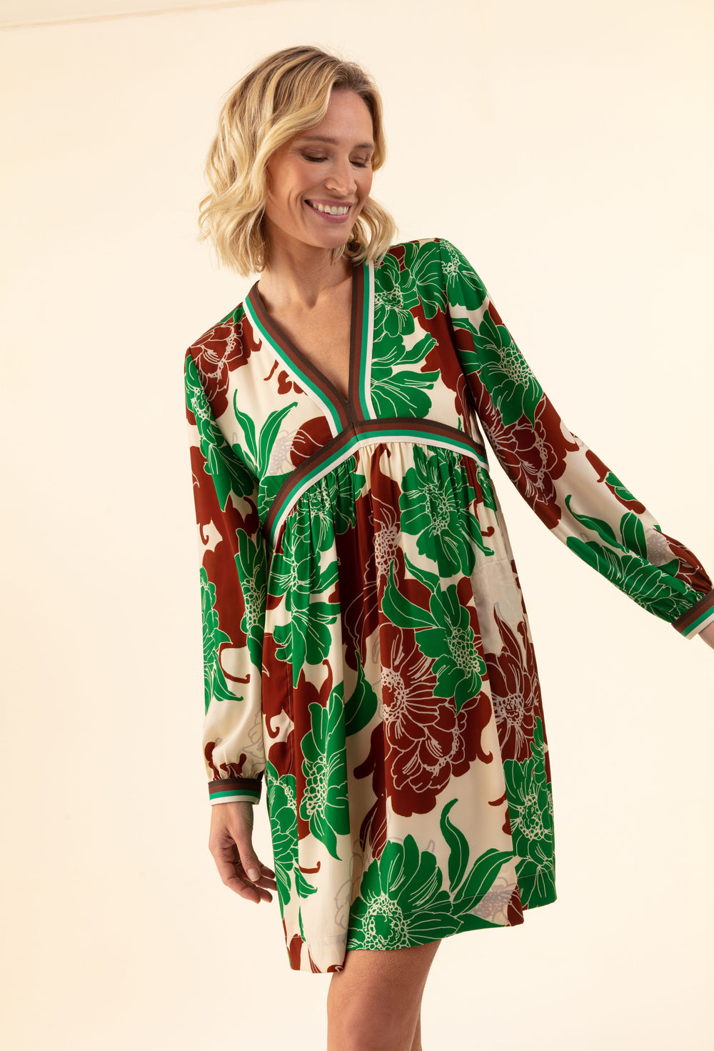 Robe Reine imprimé fleuri 1