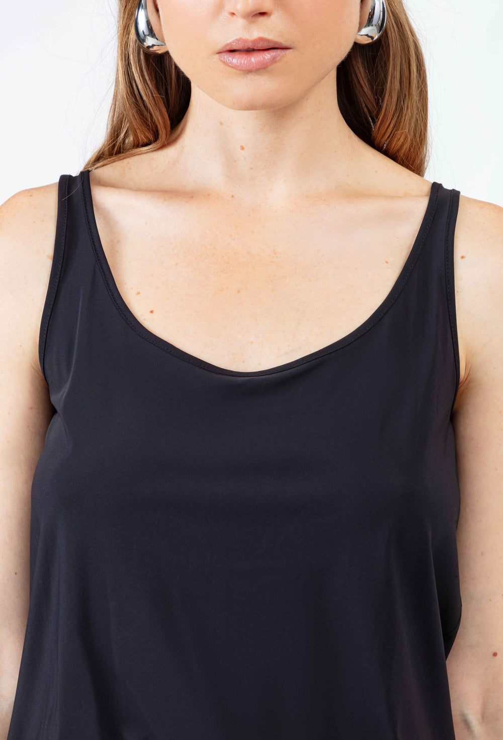 Débardeur Valois noir en jersey technique 2