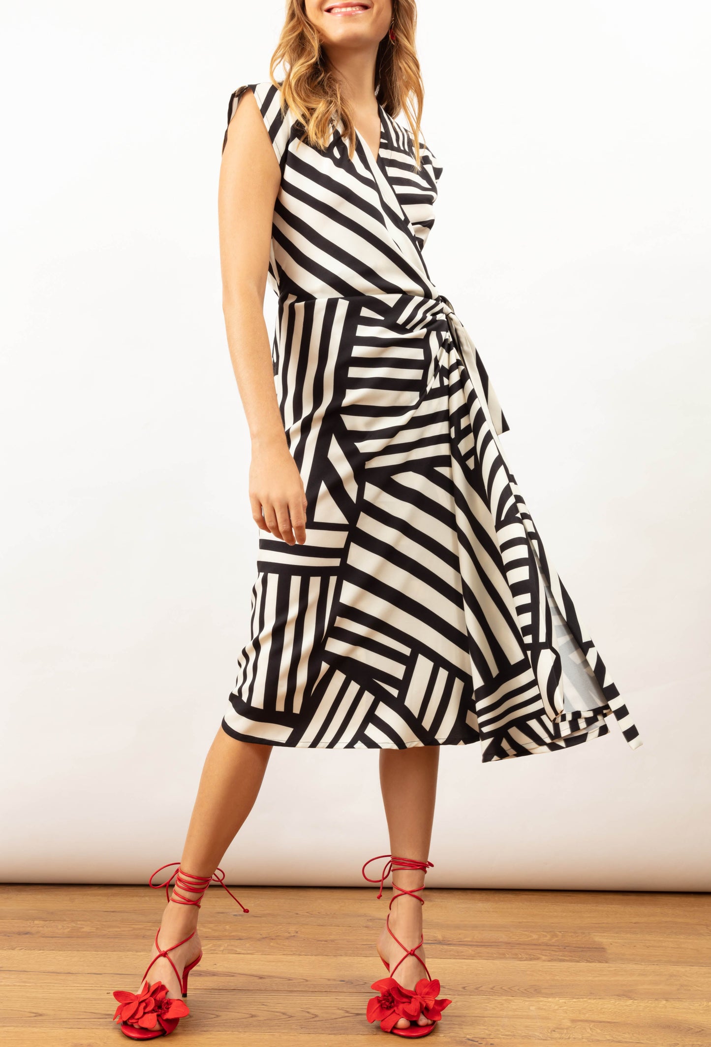 Robe Donatella à rayures 1