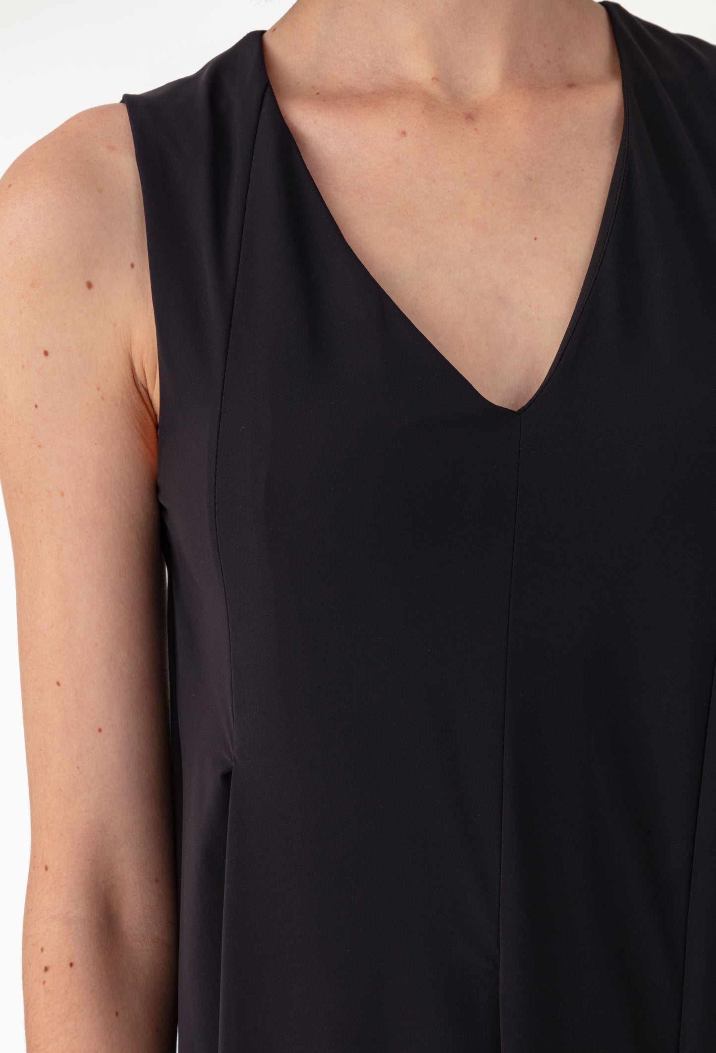 Robe Sirene en jersey technique noire 2