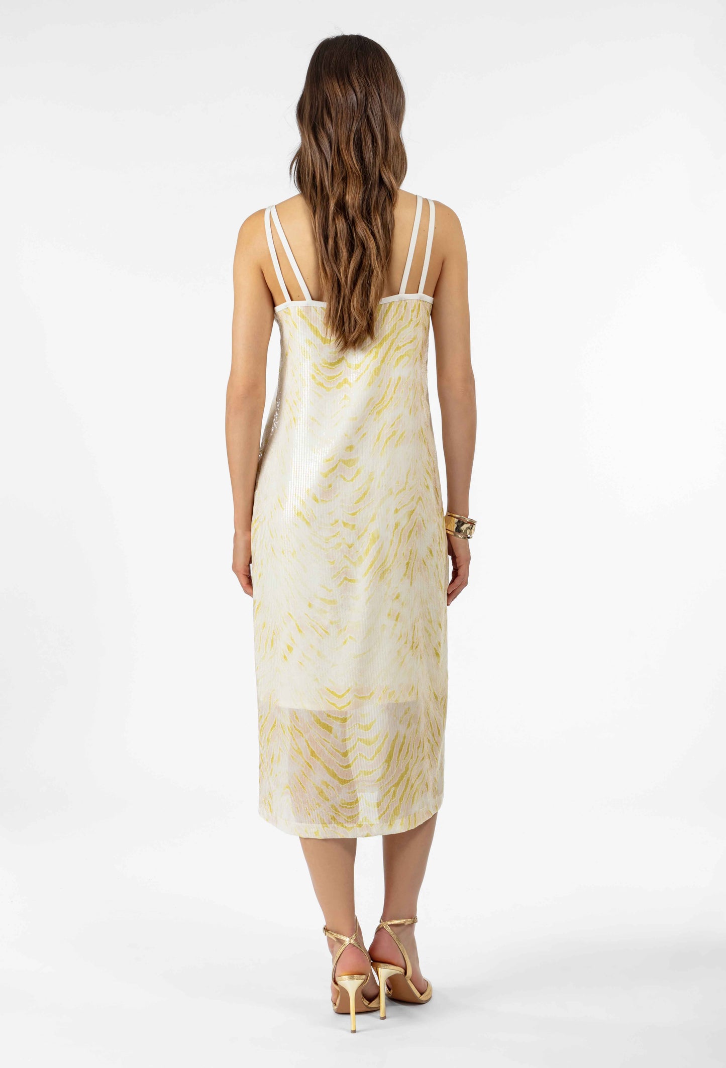 Robe midi Olivia à sequins 3