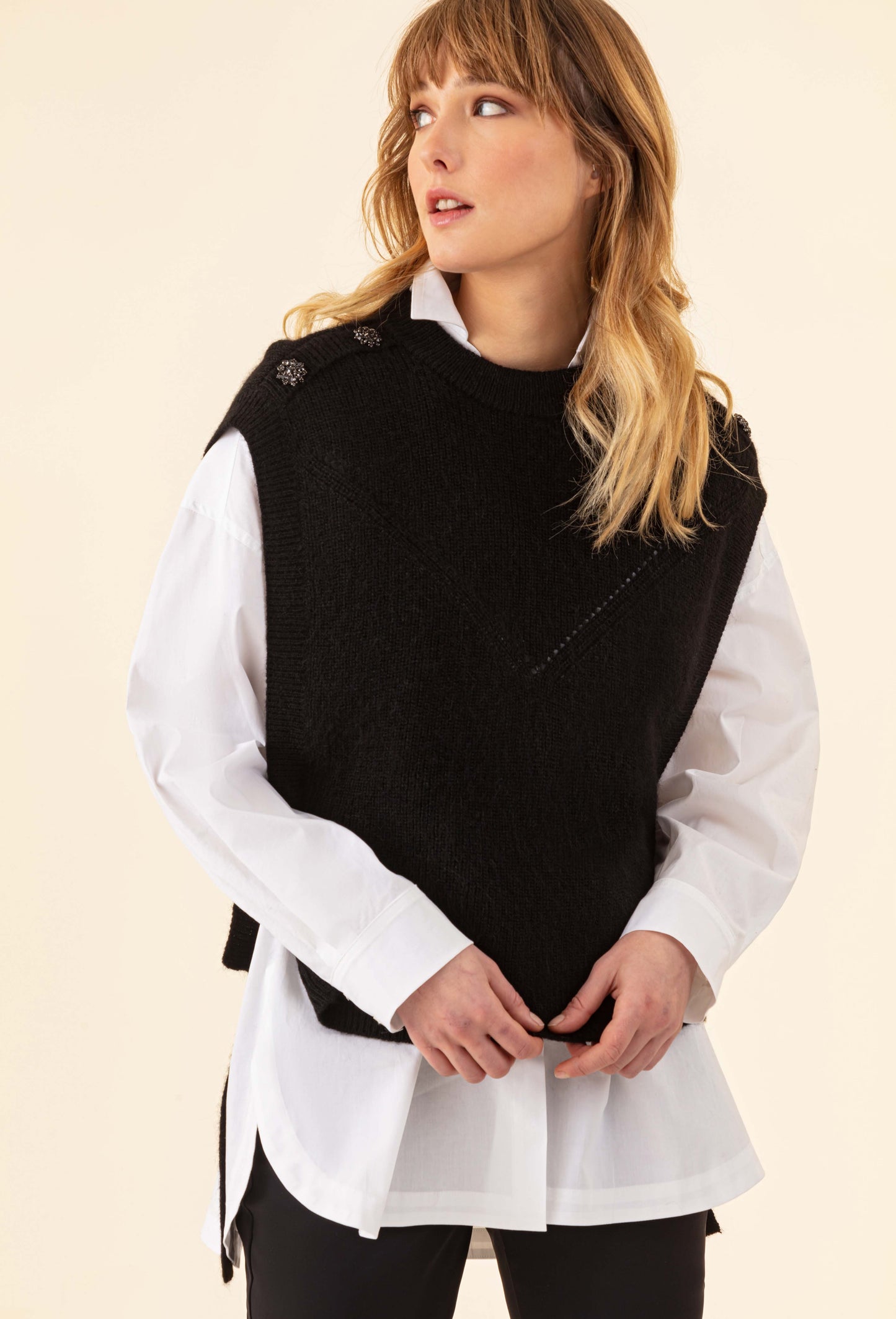 Chemise oversize Norse en popeline blanche 5