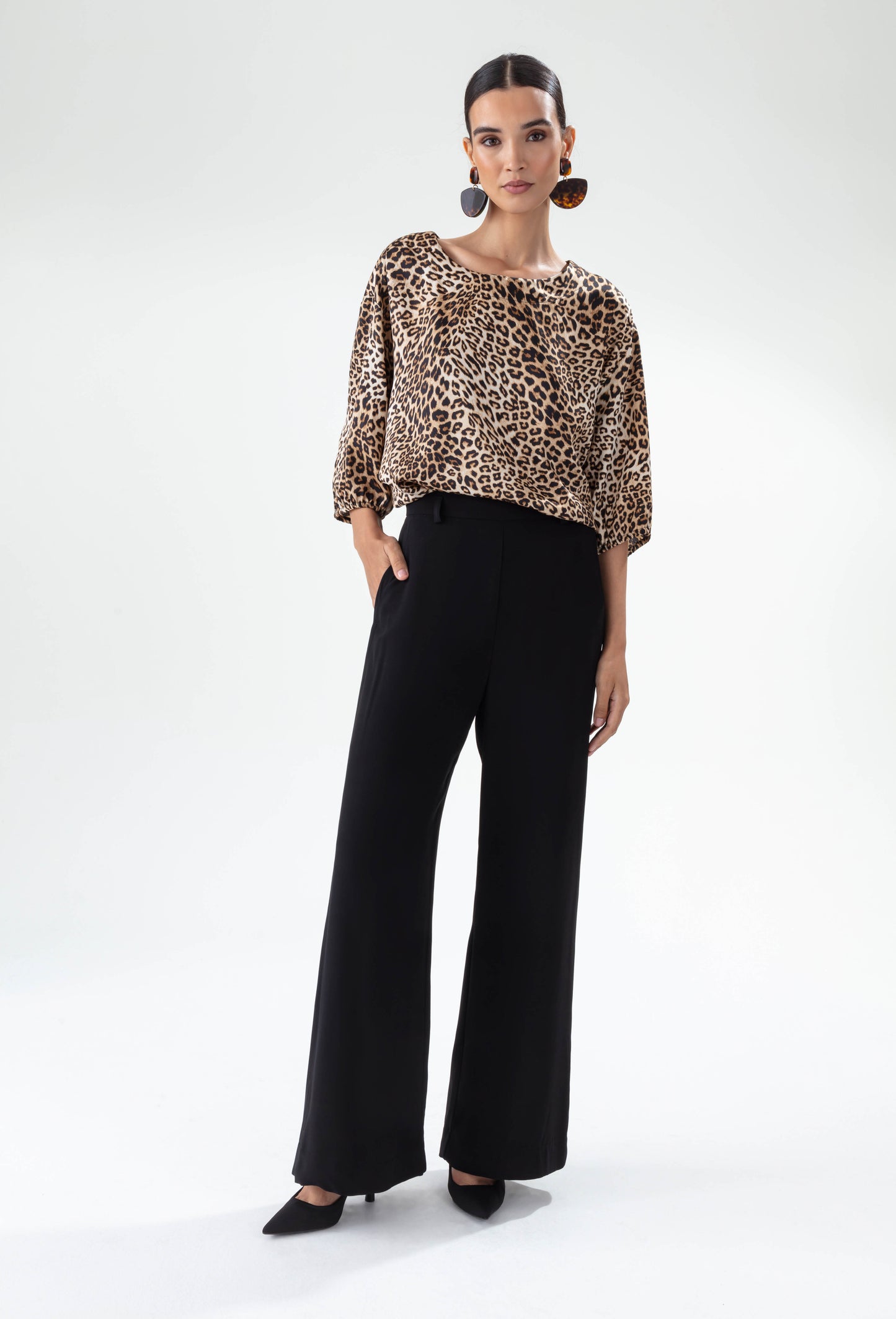 Blouse Jean imprimé léopard 2
