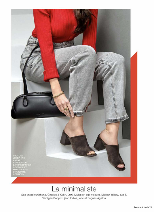 Indies dans Femme Actuelle : le jean minimaliste revisité