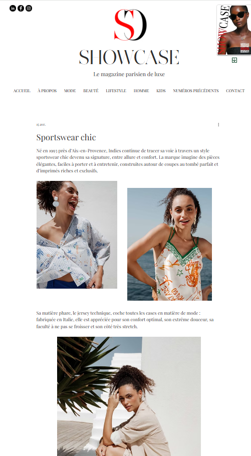 INDIES à l’honneur dans Showcase : le nouveau visage du sportswear chic