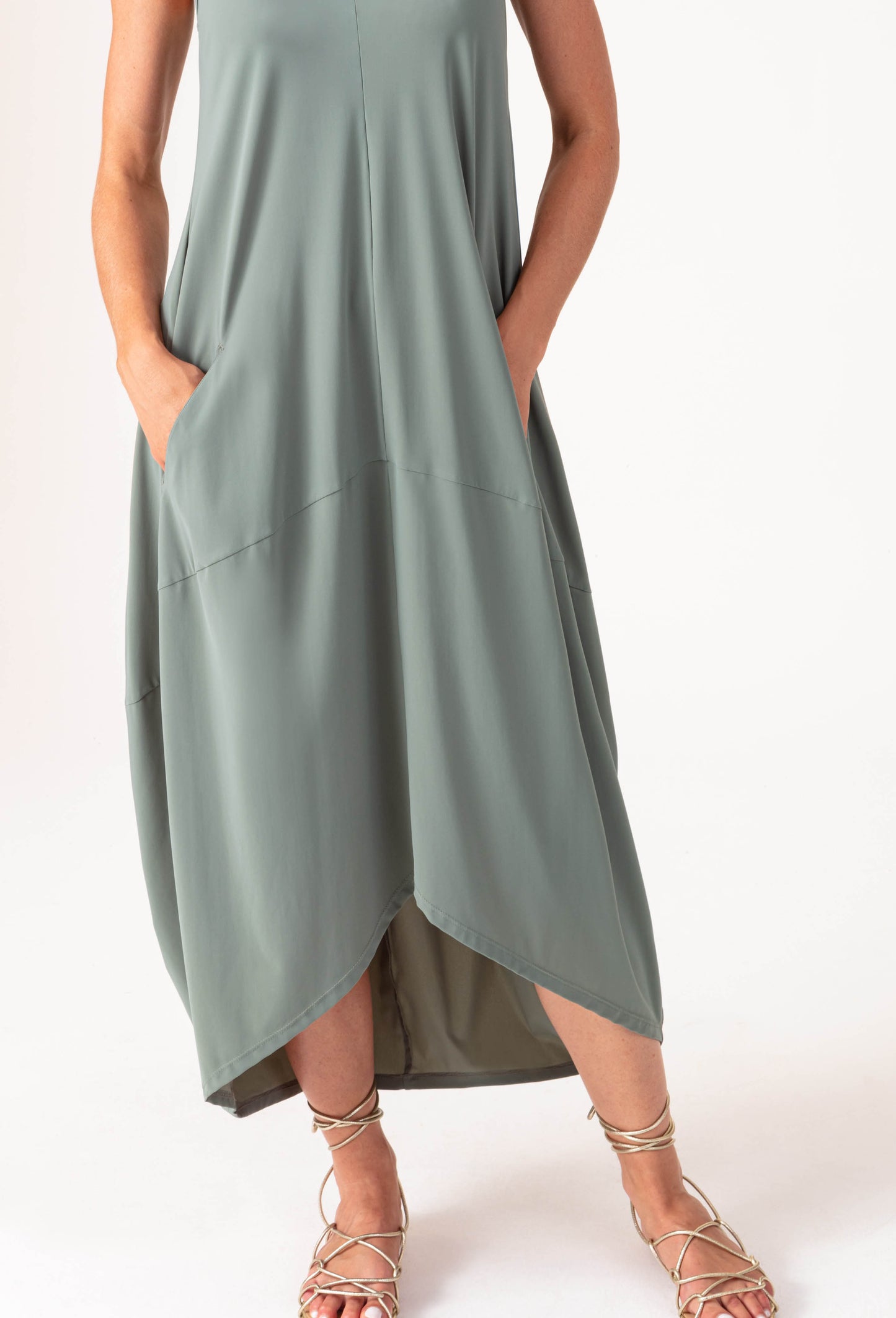 Robe Paola argile en jersey technique