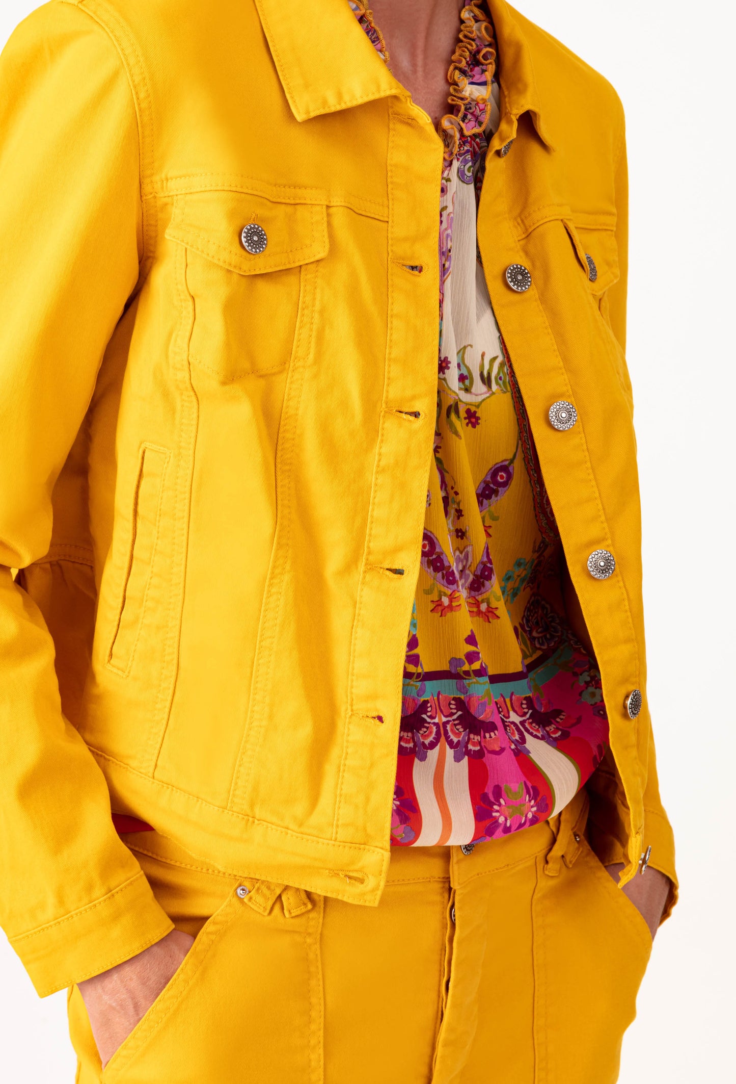 Pablo yellow cotton jacket