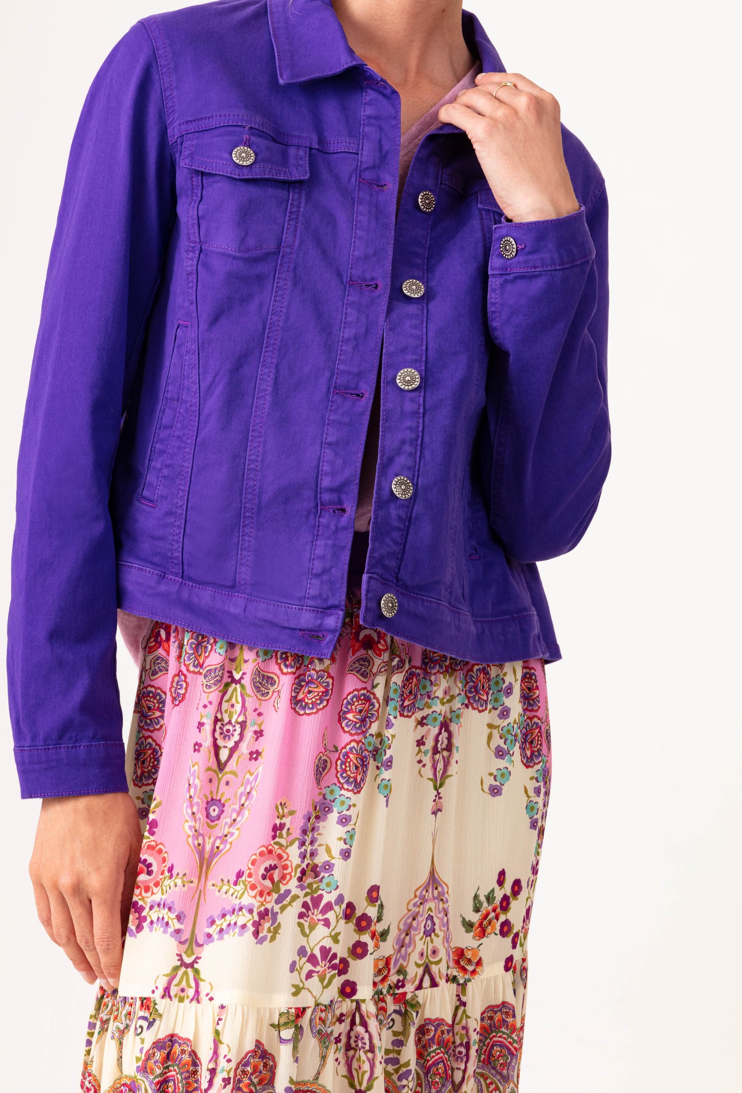 Pablo purple cotton jacket