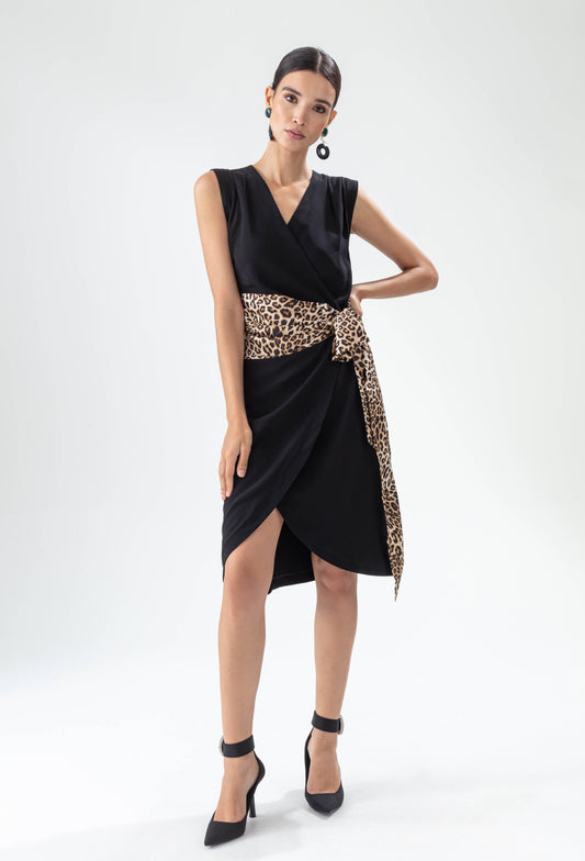 Robe + ceinture portefeuille Guépard 1