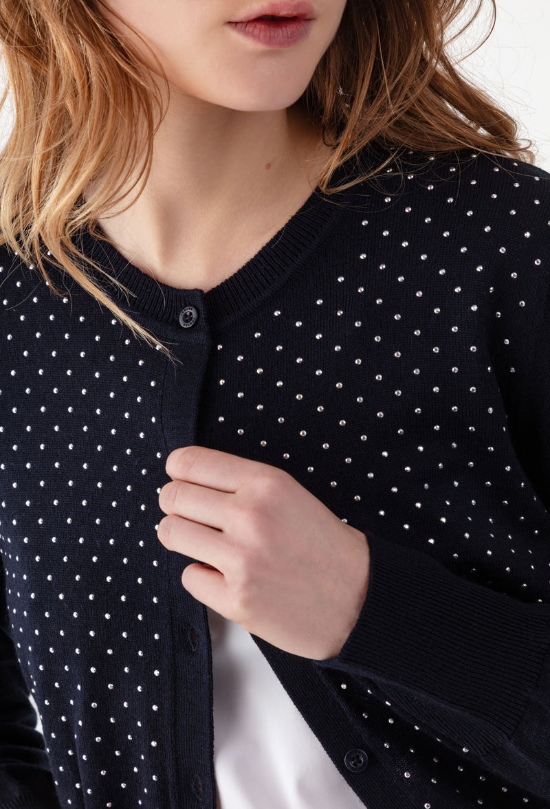 Gilet Tidal en laine bleu marine  2