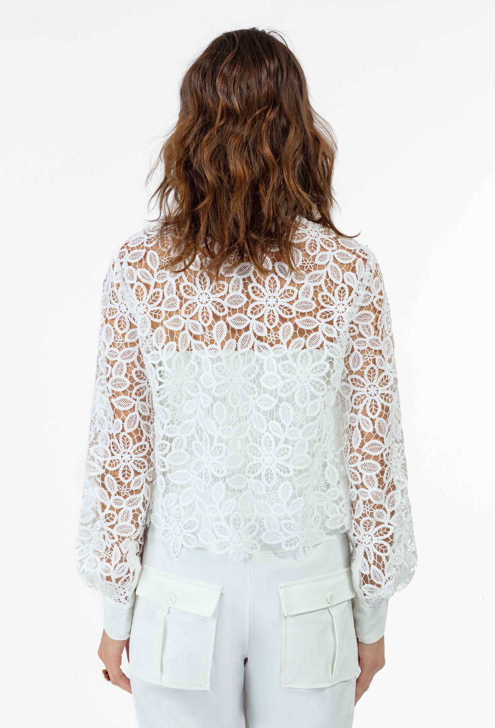 Chemise cropped Giulia blanche 4