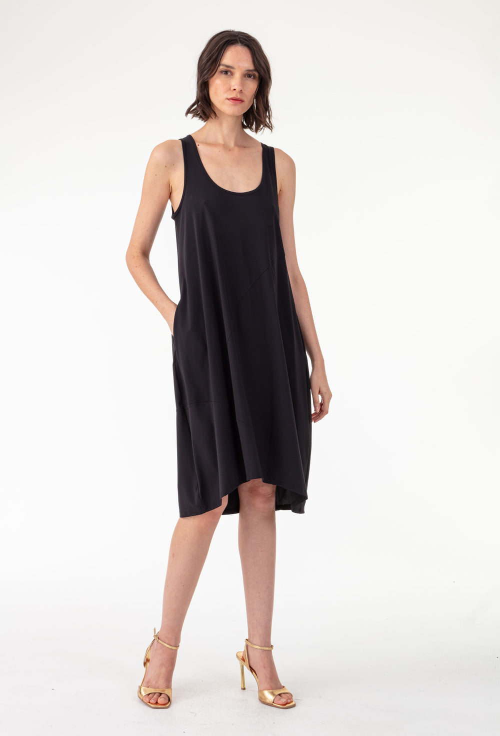 Robe Météor noire en jersey technique 1