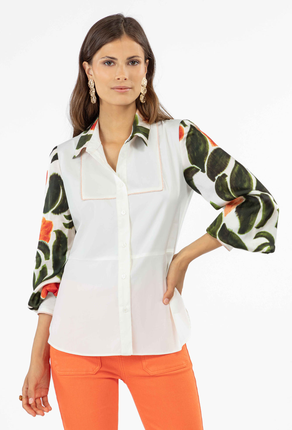Chemise ajustée Ellen imprimée 1