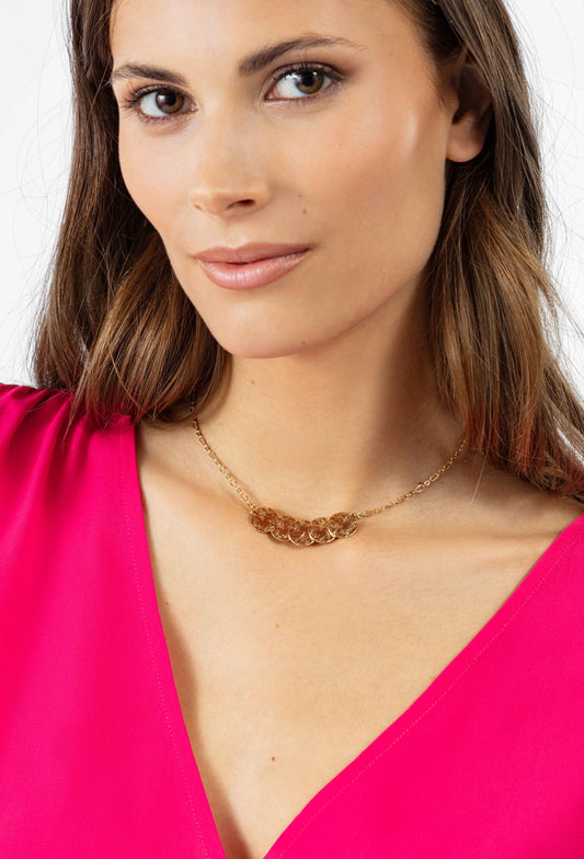 Collier Ade en laiton doré 1