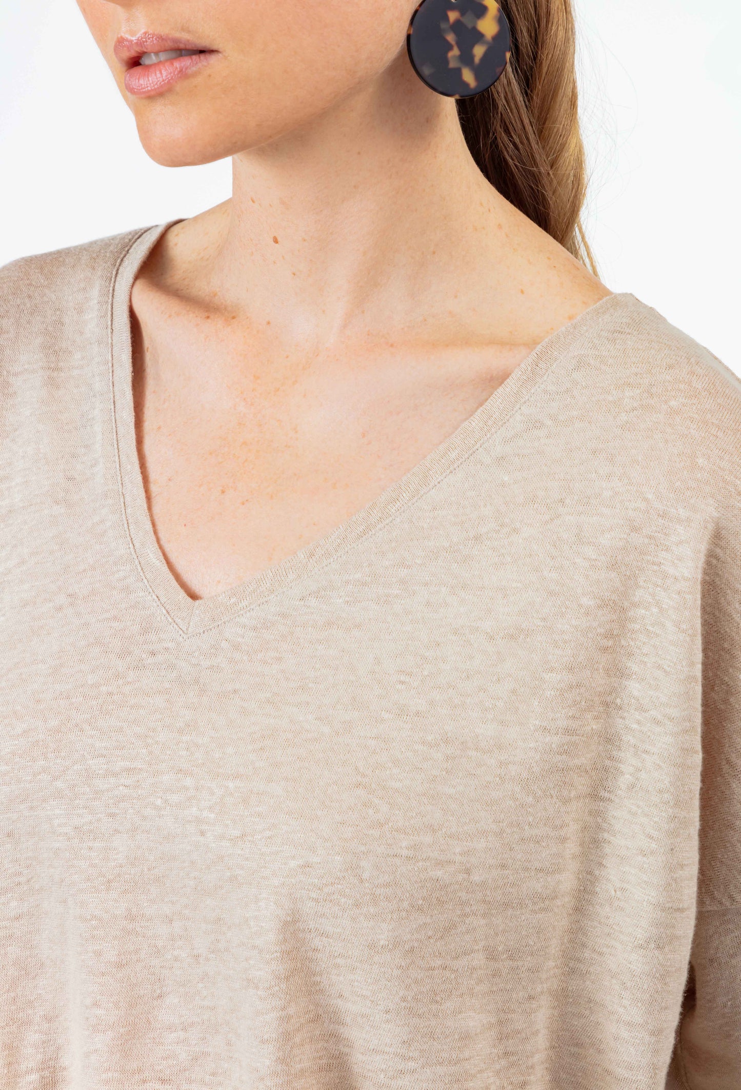 T-shirt Lazare en lin sable 2