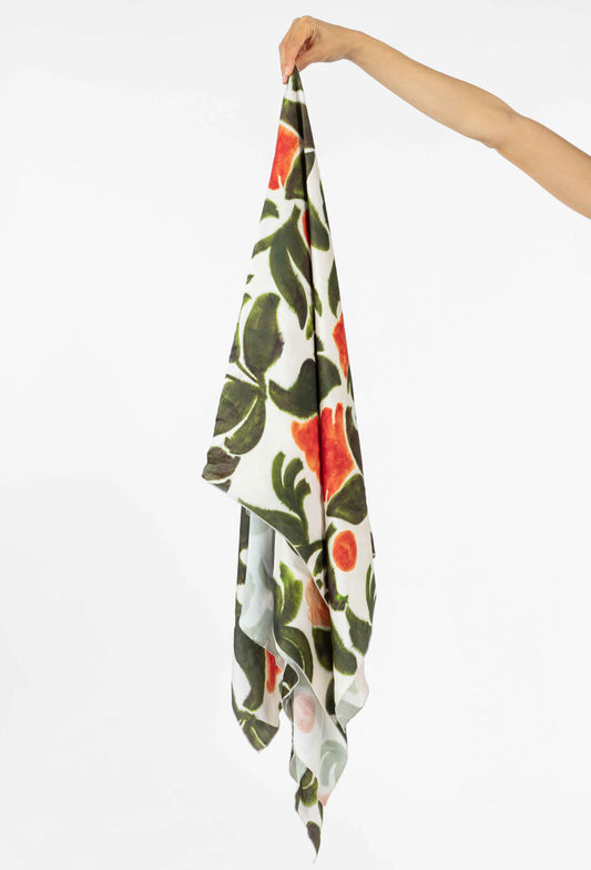 Foulard carré Emmet imprimé 1