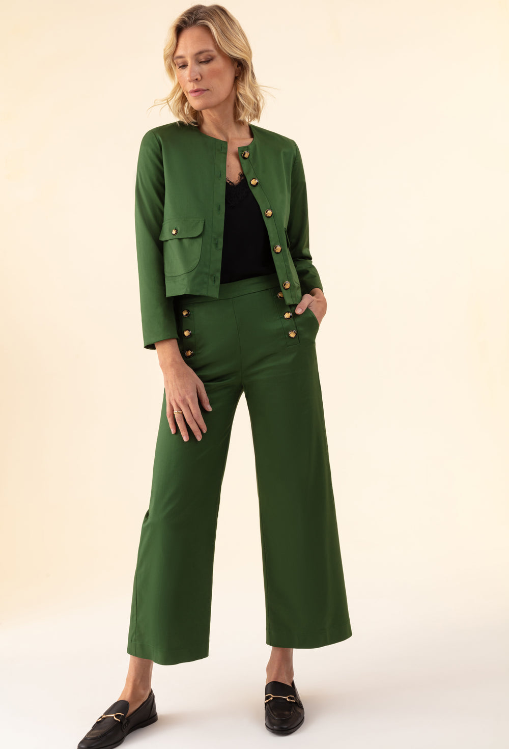 Pantalon Gabriele vert 1