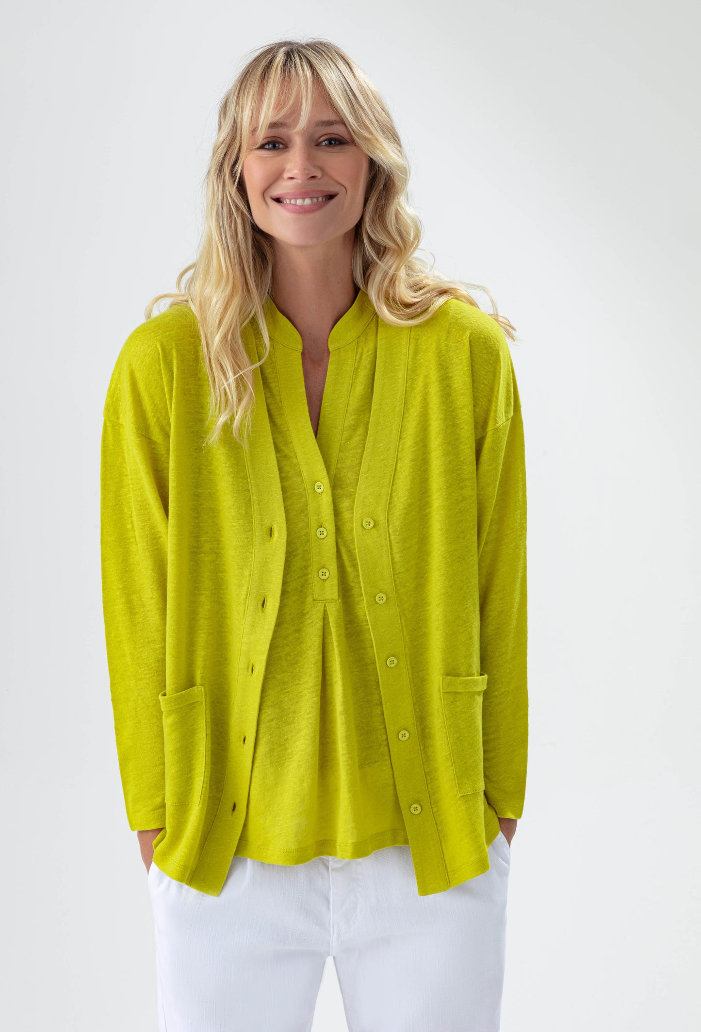 Gilet Divinité anis 1