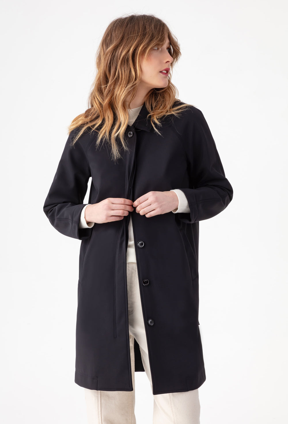 Veste imperméable Solea en jersey technique noir 1