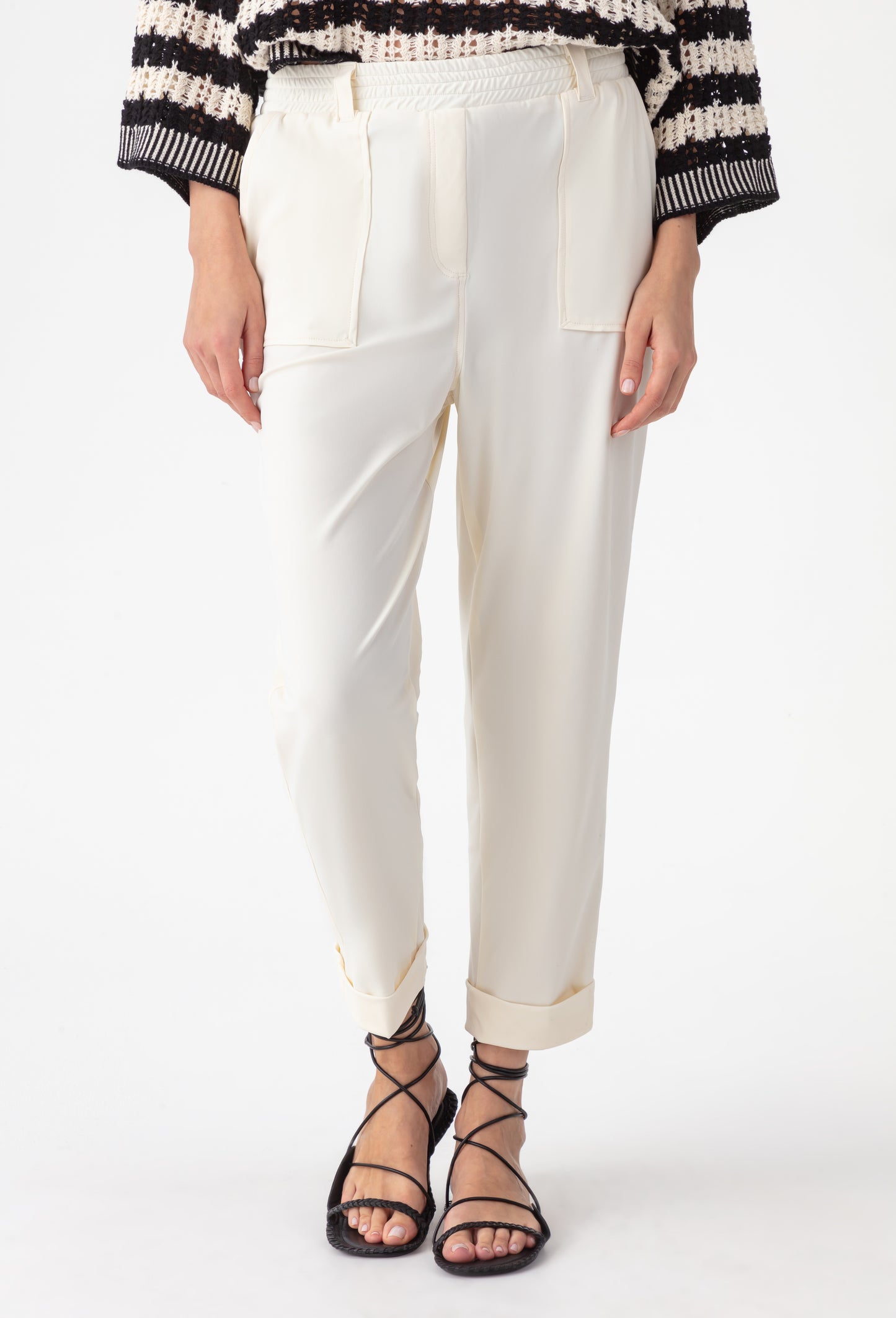 Pantalon en jersey technique écru Masa 2