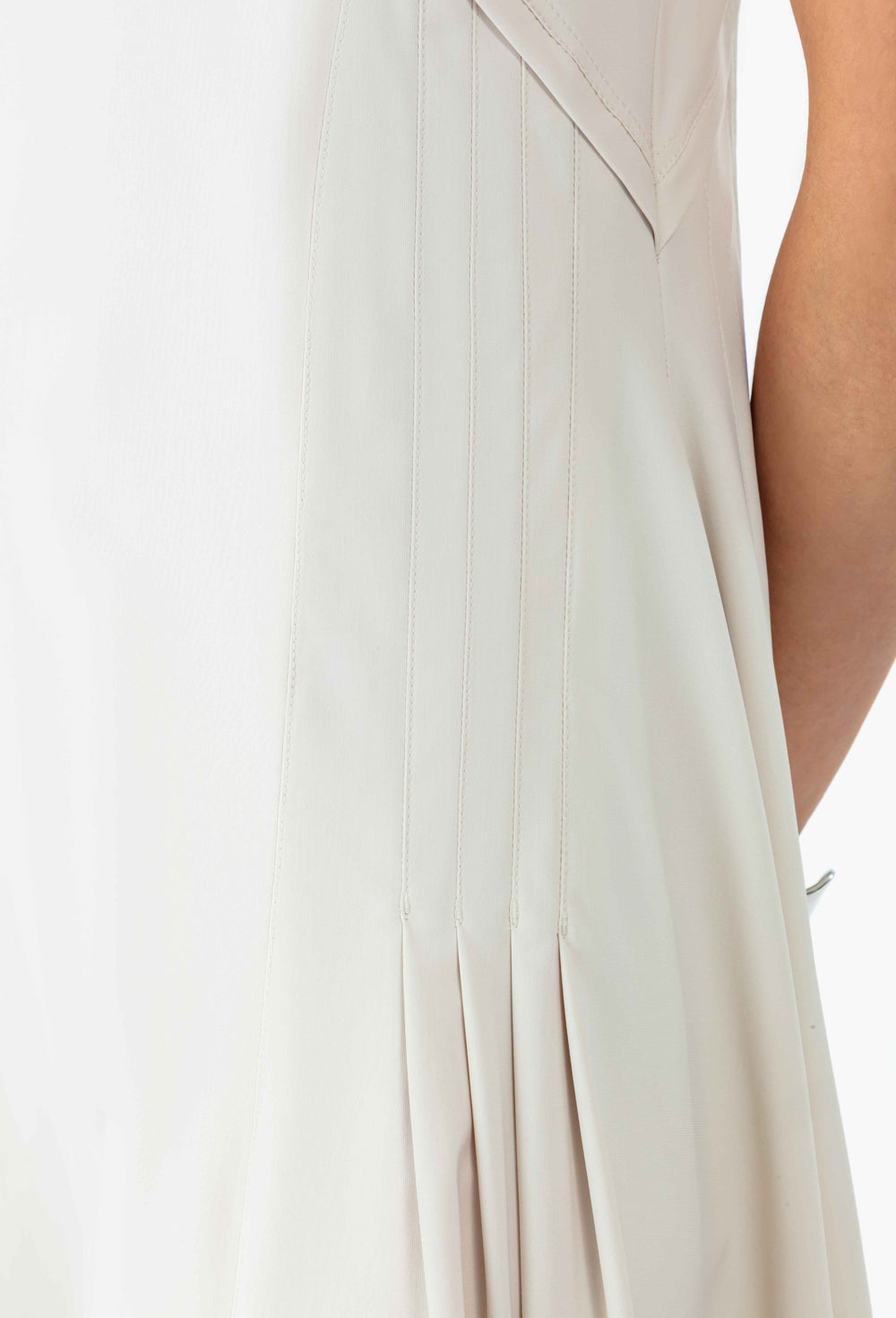 Robe longue Ariane en jersey technique galet 3