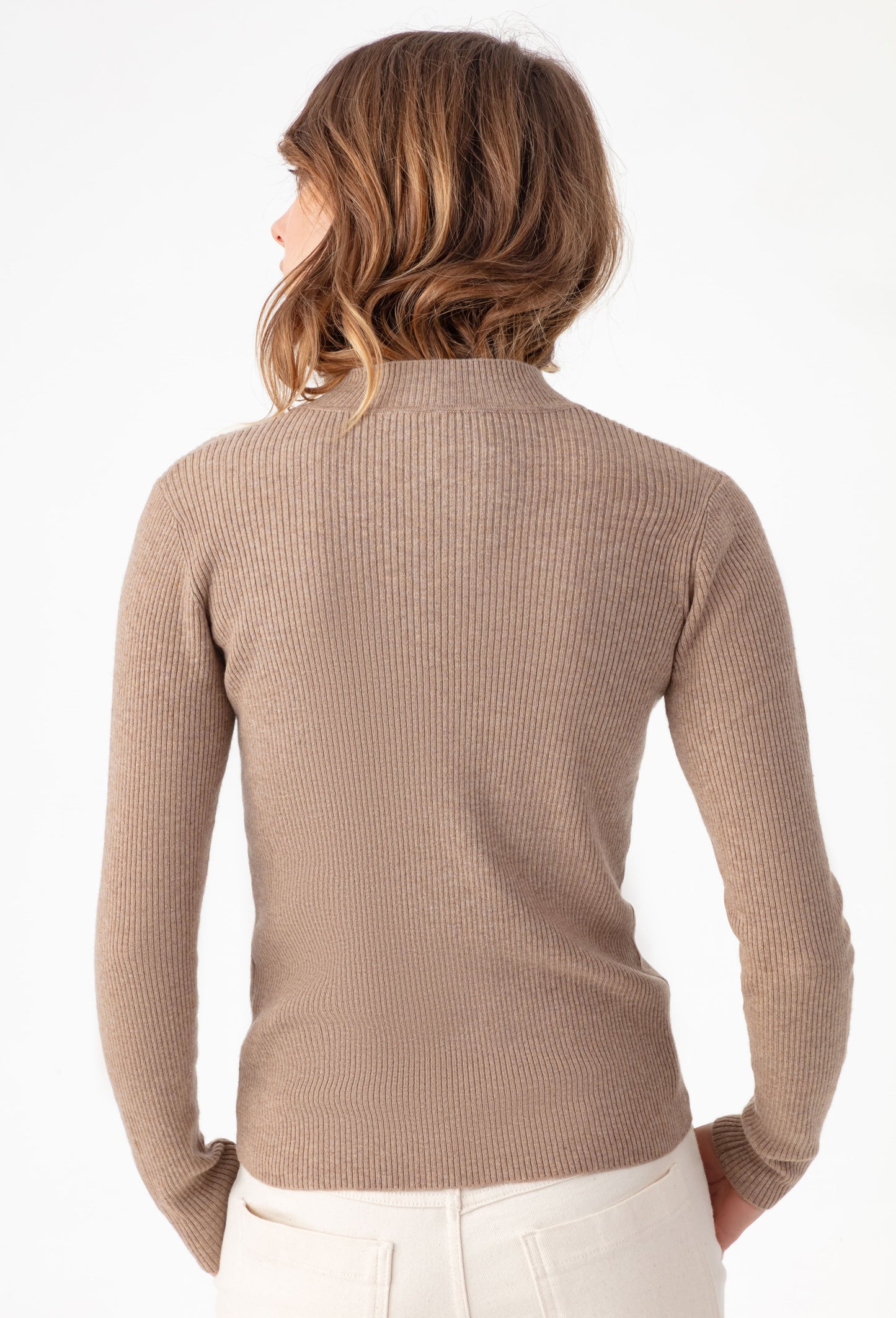 Pull Talitha beige en laine 3