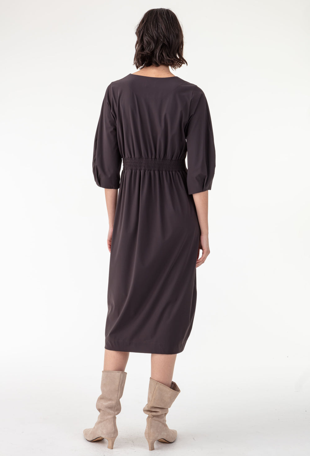 Robe longue Miranda en jersey technique 3
