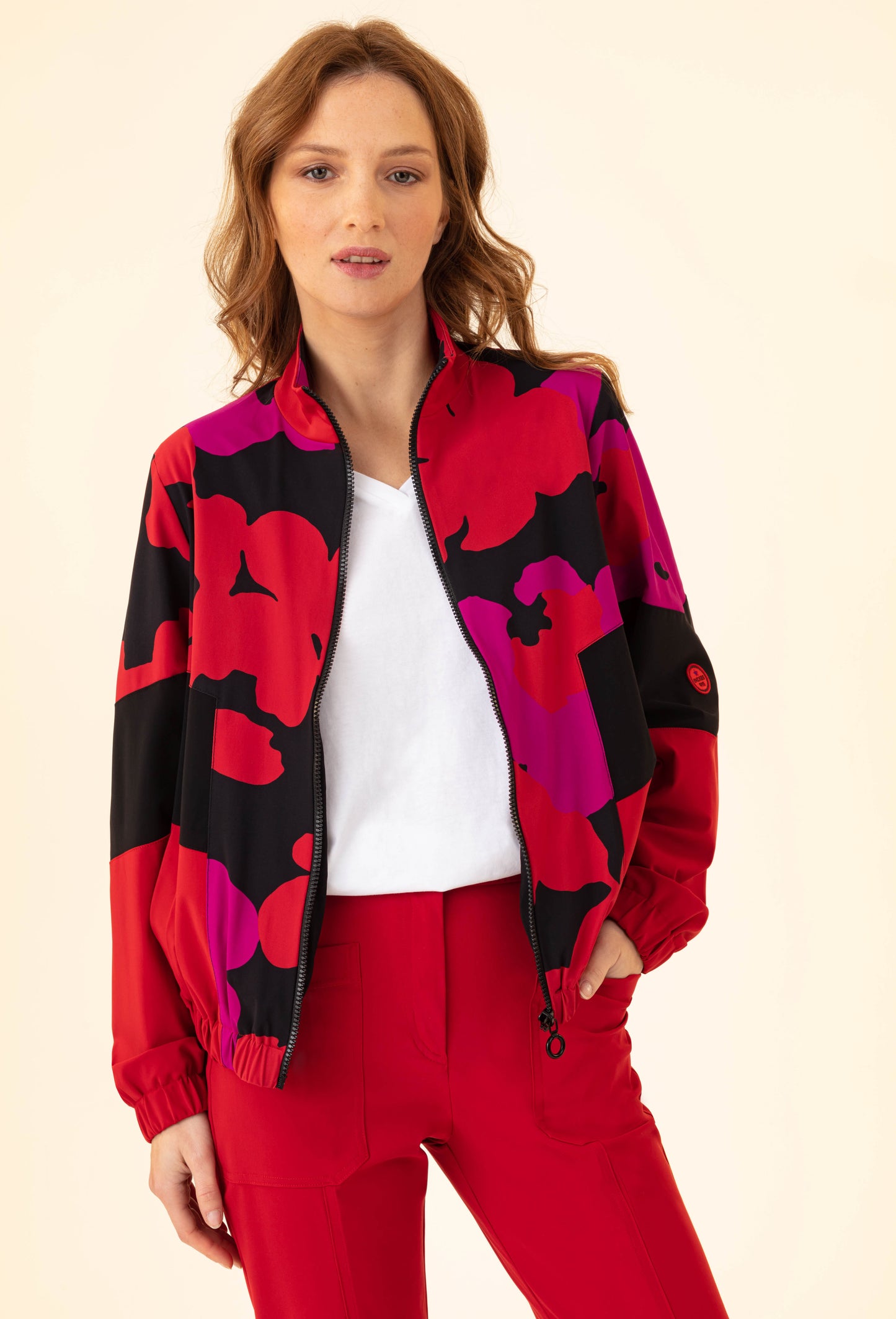 Blouson Valentina imprimé fleuri 1