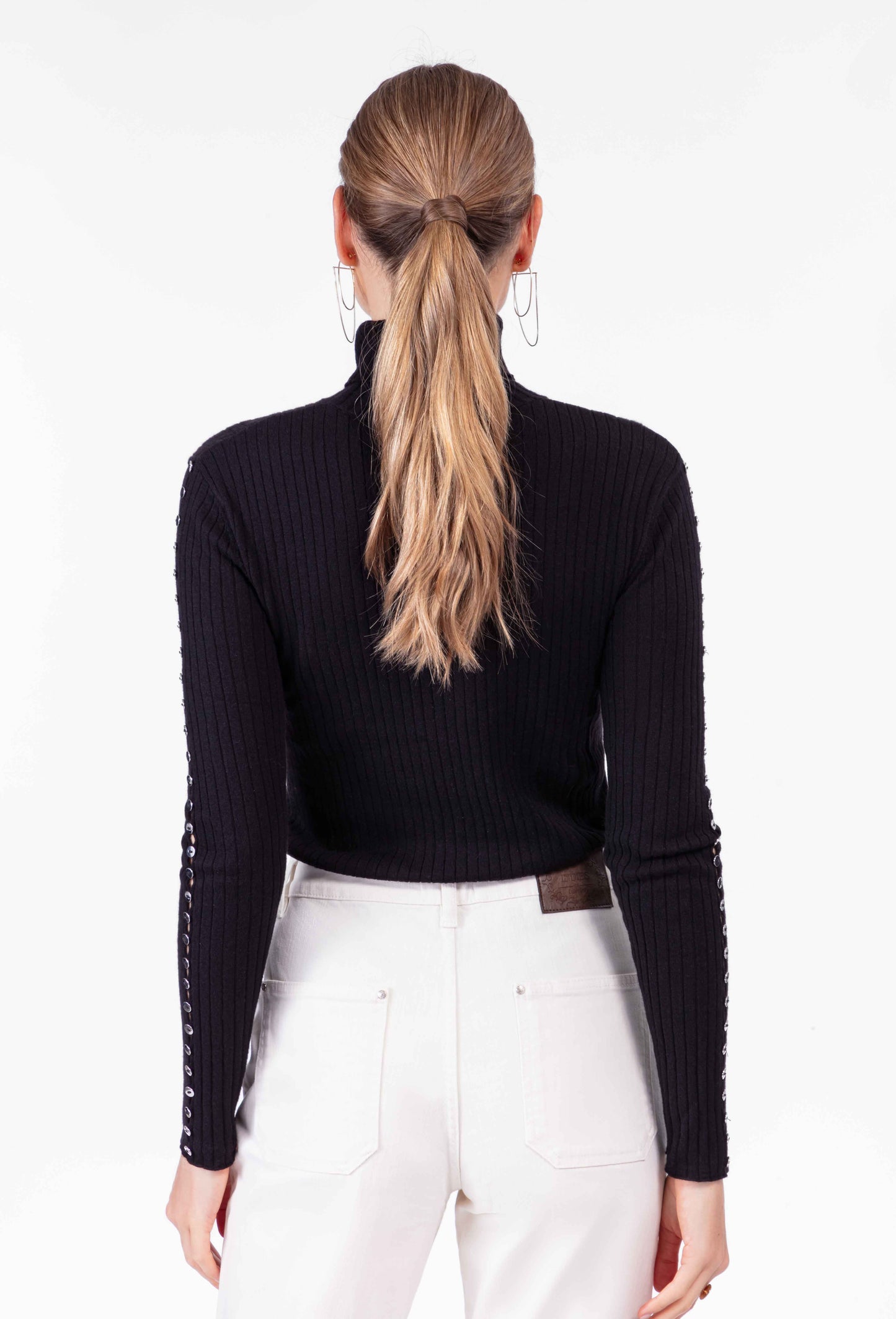 Pull Kris noir 50% laine 3