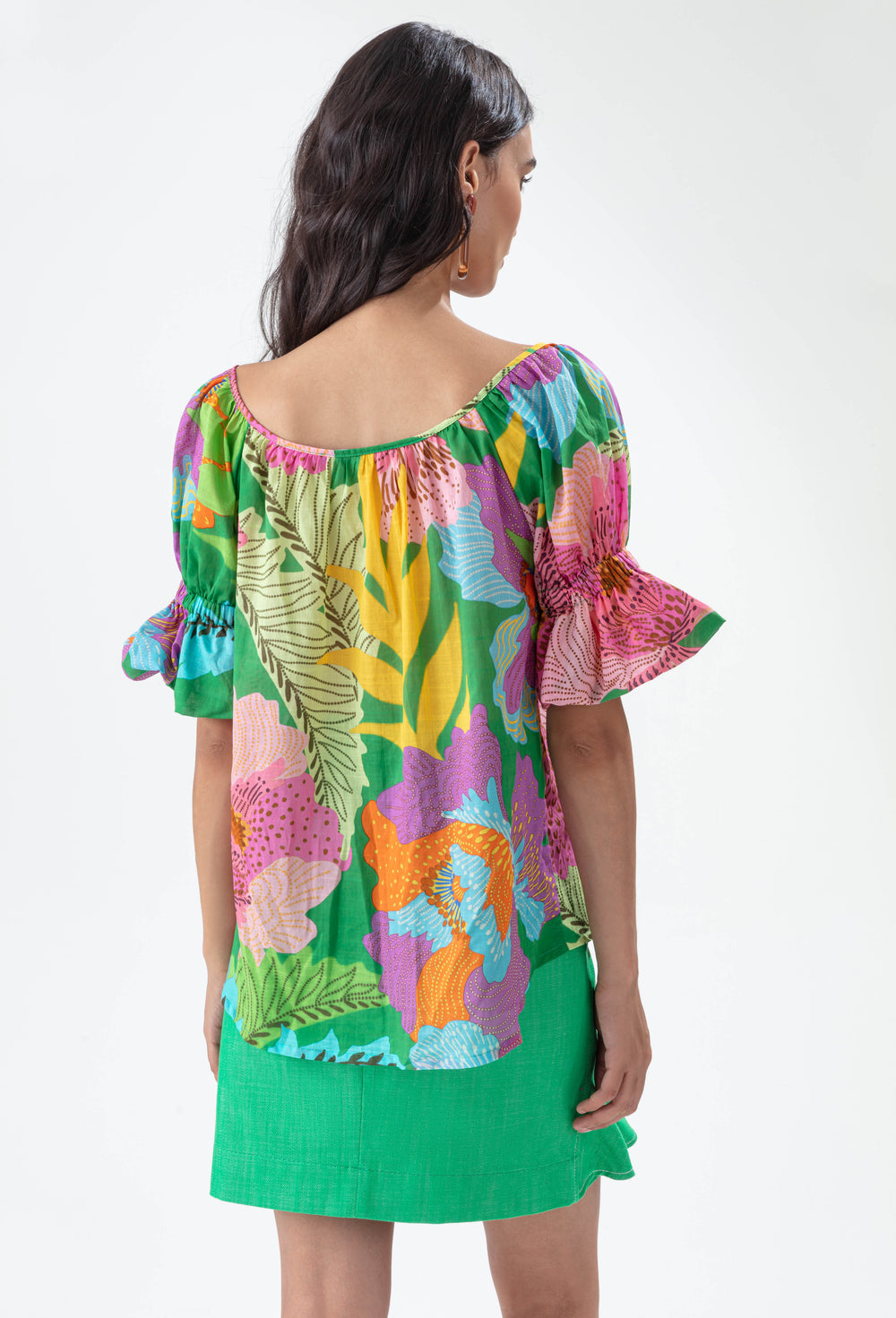 Blouse Chroma imprimé colors flowers 3