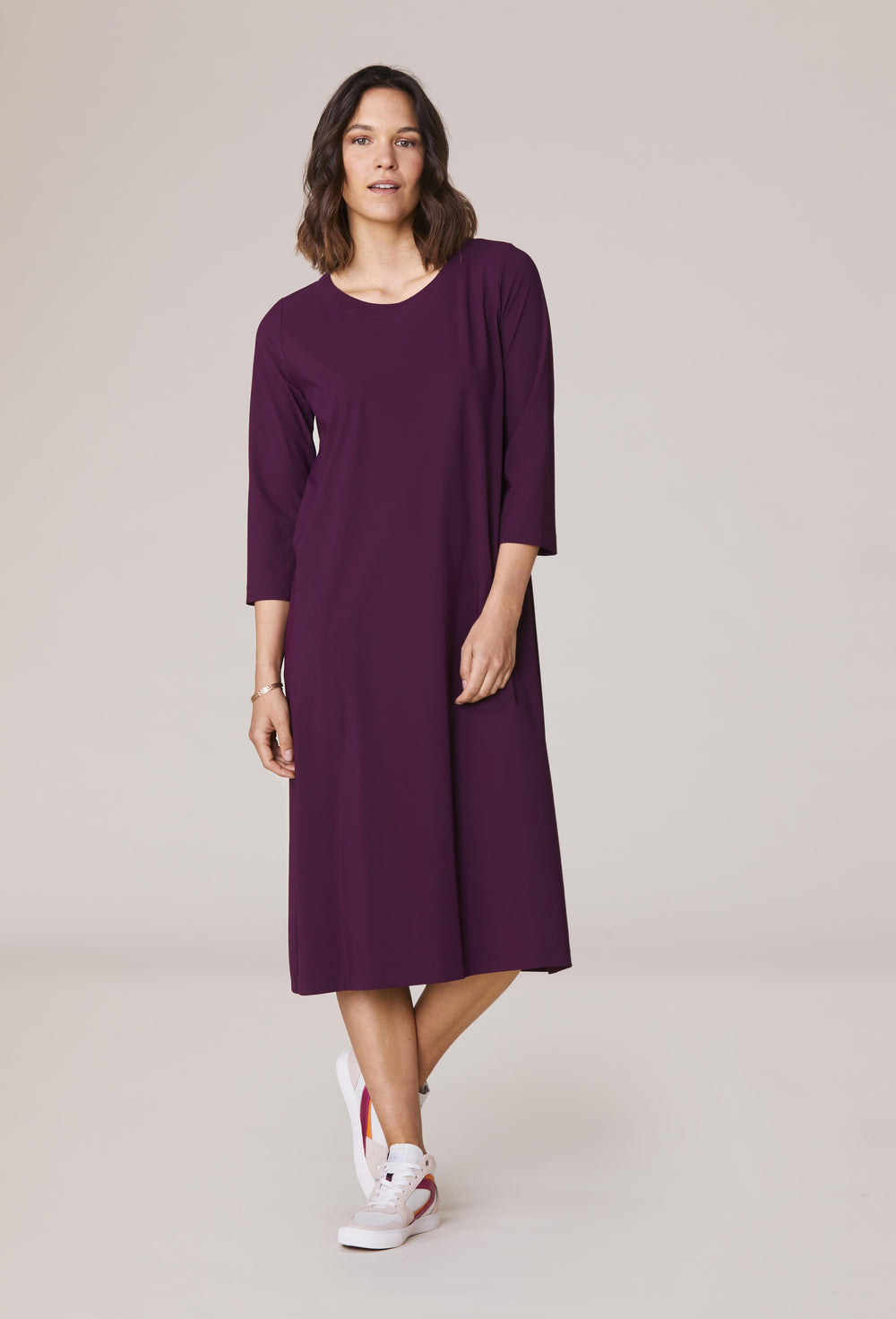 Robe Marin en jersey technique bordeaux 1
