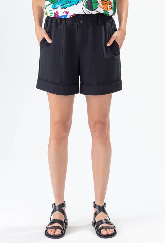 Bermuda Capsule noir en jersey technique 2