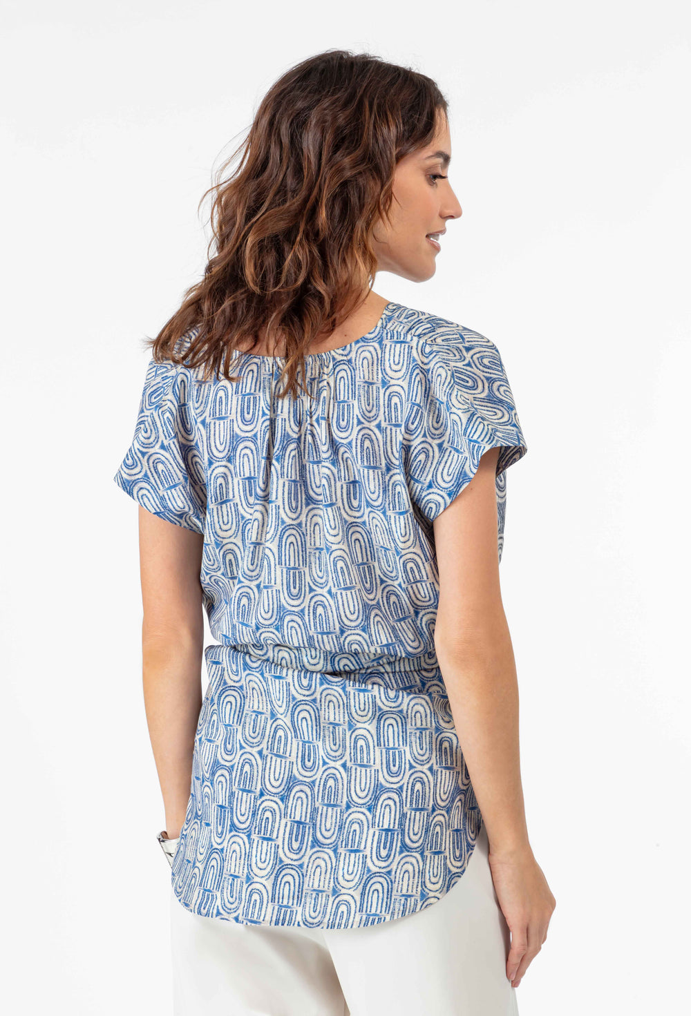 Blouse cache-coeur Gia en satin 3