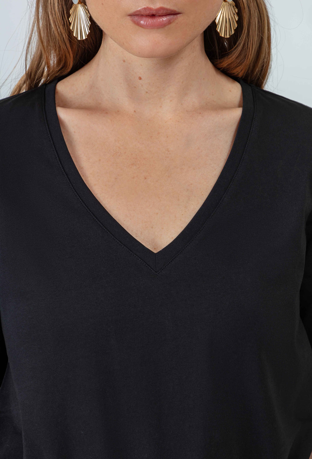 Tee-shirt Enzo noir 100% coton 2