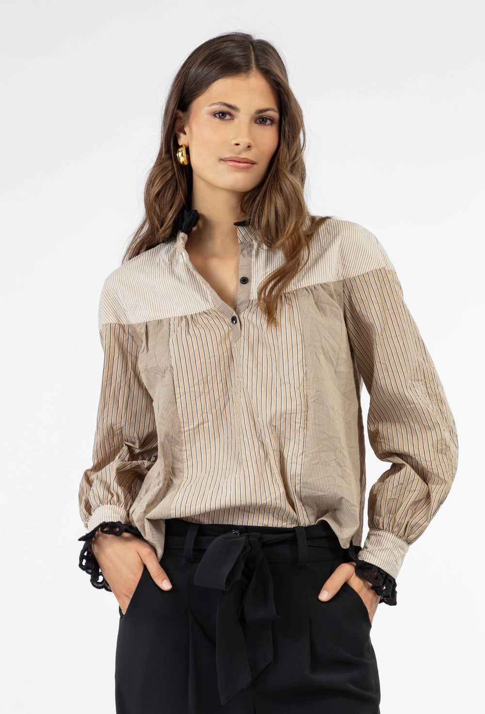 Blouse Mattie mix de matières 2