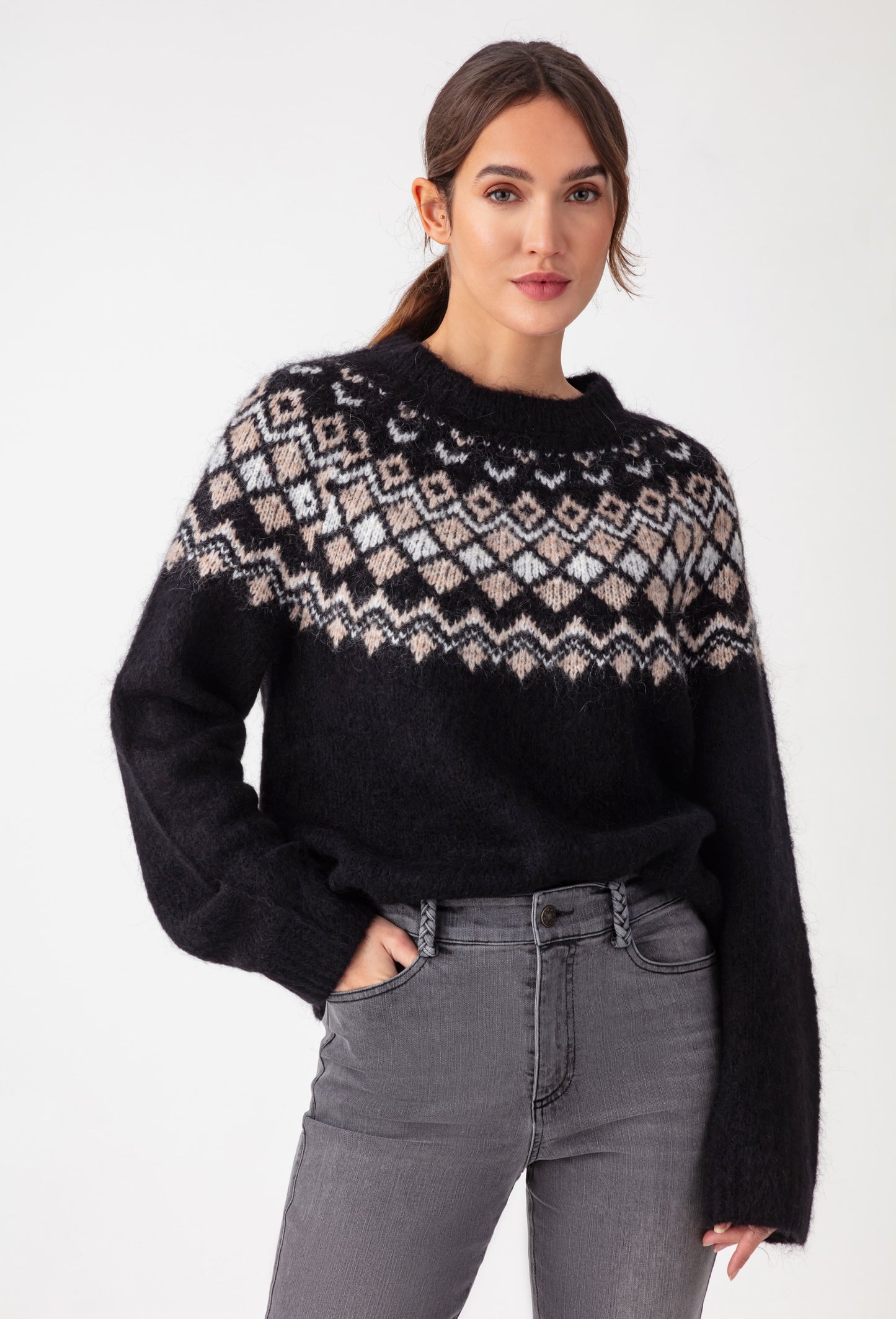 Pull col rond Malia en laine 1
